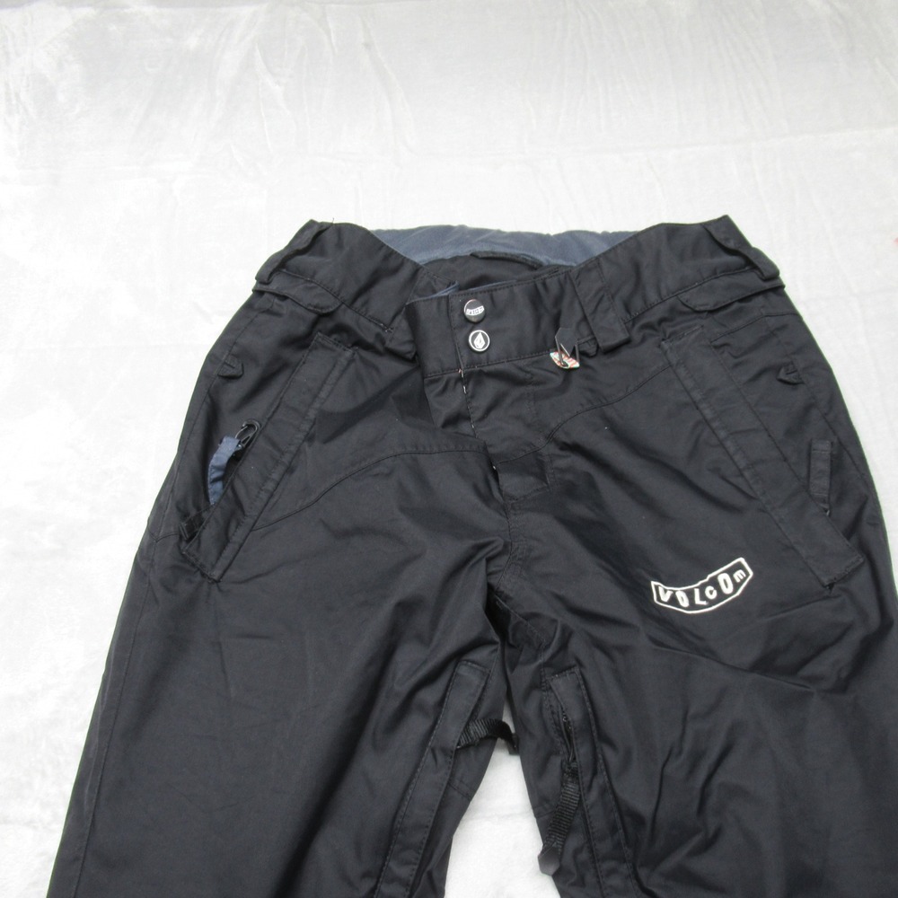 Volcom Twain Snow Pants Womens Small Black Waterproof Rain Wind Ski Winter 28x31 - Picture 6 of 15
